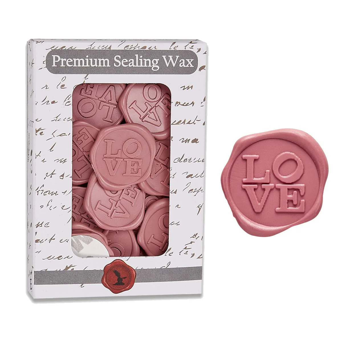 Love Adhesive Wax Seal Quick-Ship Stickers 25PK-7 Colors - Image 6