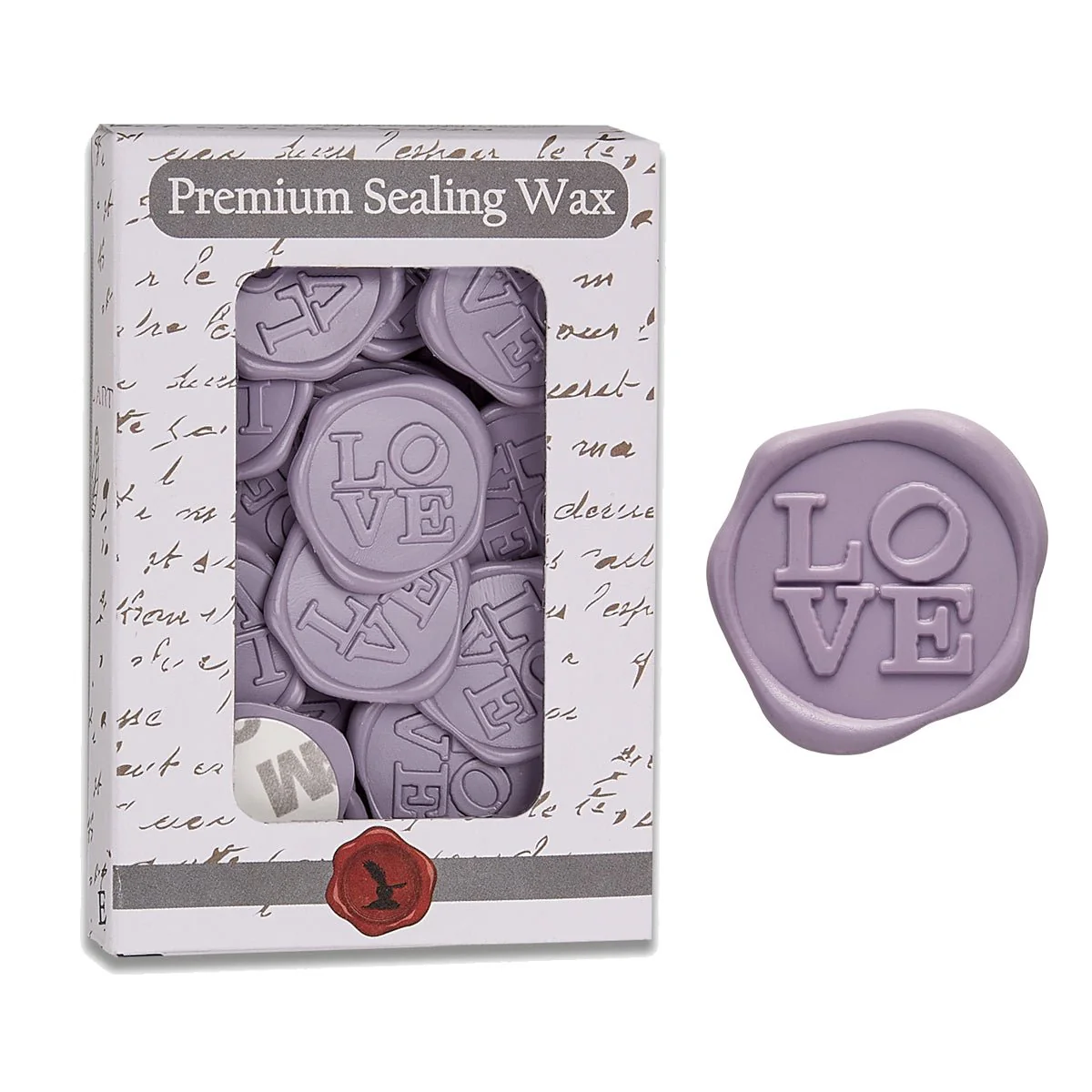 Love Adhesive Wax Seal Quick-Ship Stickers 25PK-7 Colors - Image 7