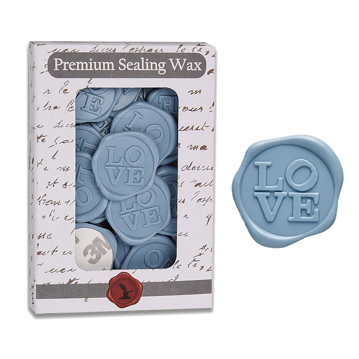 Love Adhesive Wax Seal Quick-Ship Stickers 25PK-7 Colors - Image 8