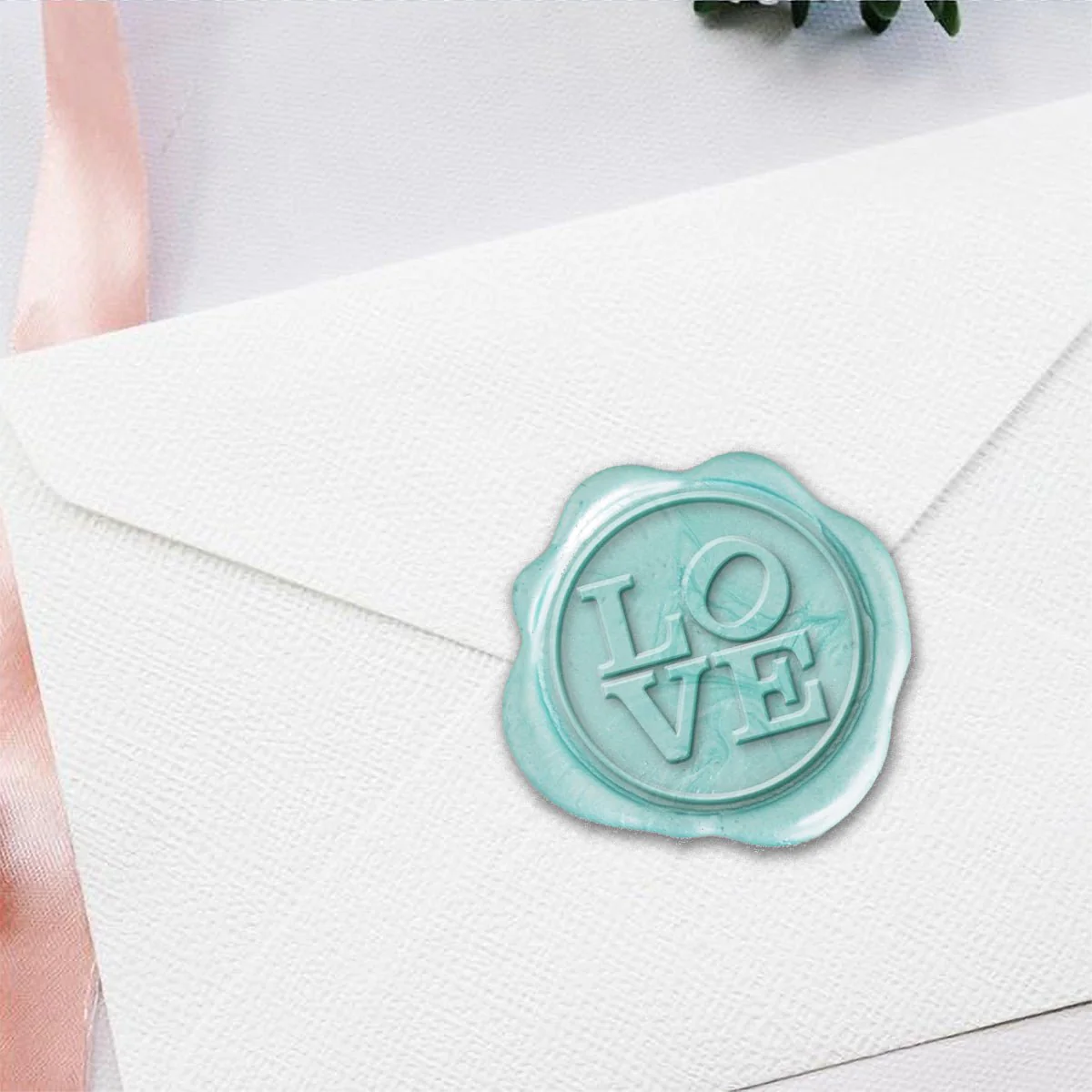 LOVE Hand Pressed Adhesive Wax Seals #LS585HPNS
