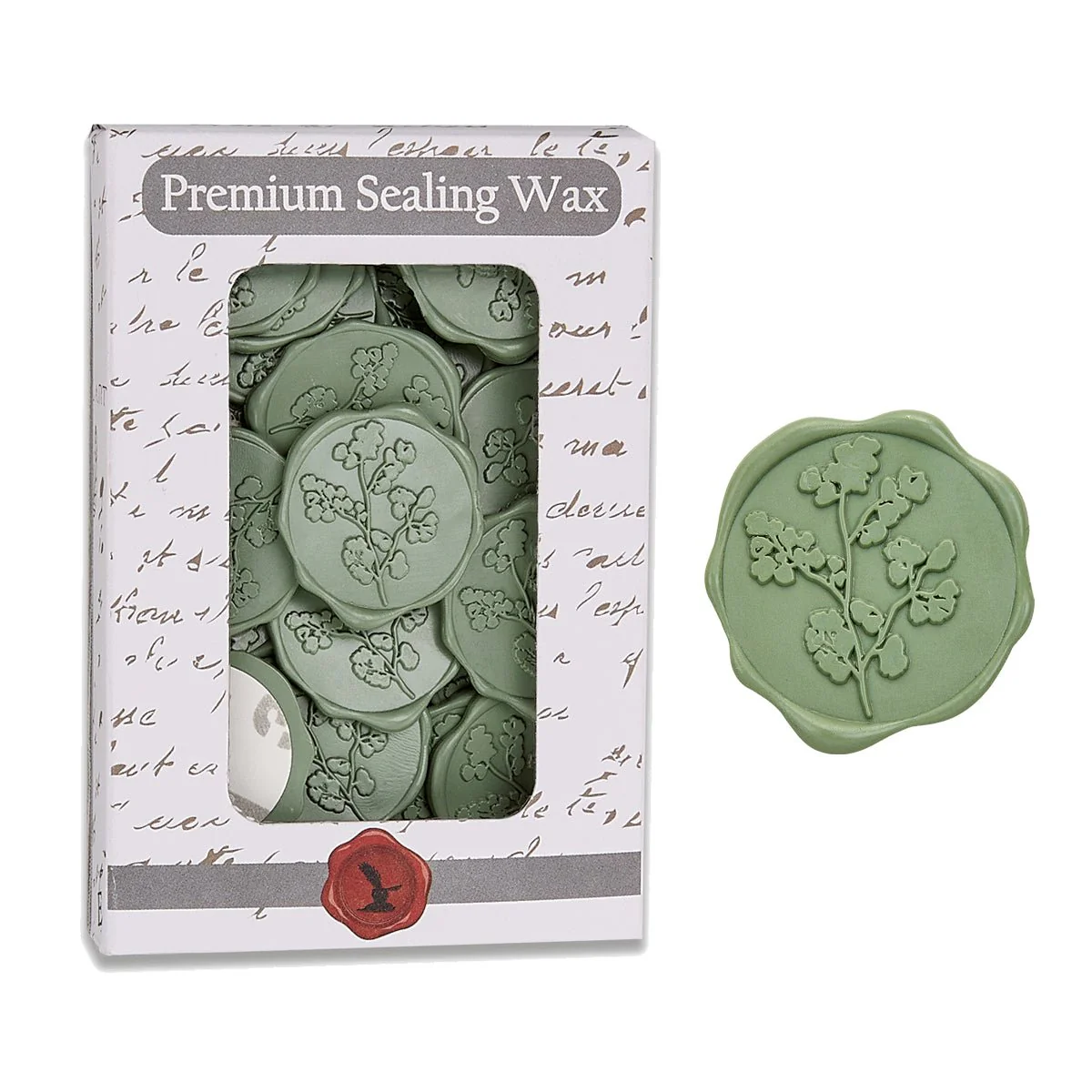 Maidenhair Wedding Adhesive Wax Seal Quick-Ship Stickers 25PK-6 Colors - Image 7