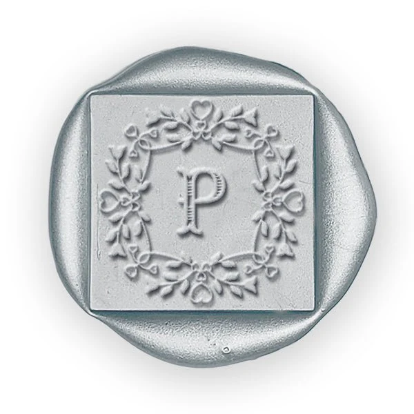 Mariel Initial Custom Wax Seal Stamp #8856 - Square 3/4" - Image 2