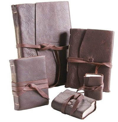 Medieval Leather Journals with Amalfi Paper-Hand stitched Italian Artisan Made Nabuk Leather 3 sizes - Image 3