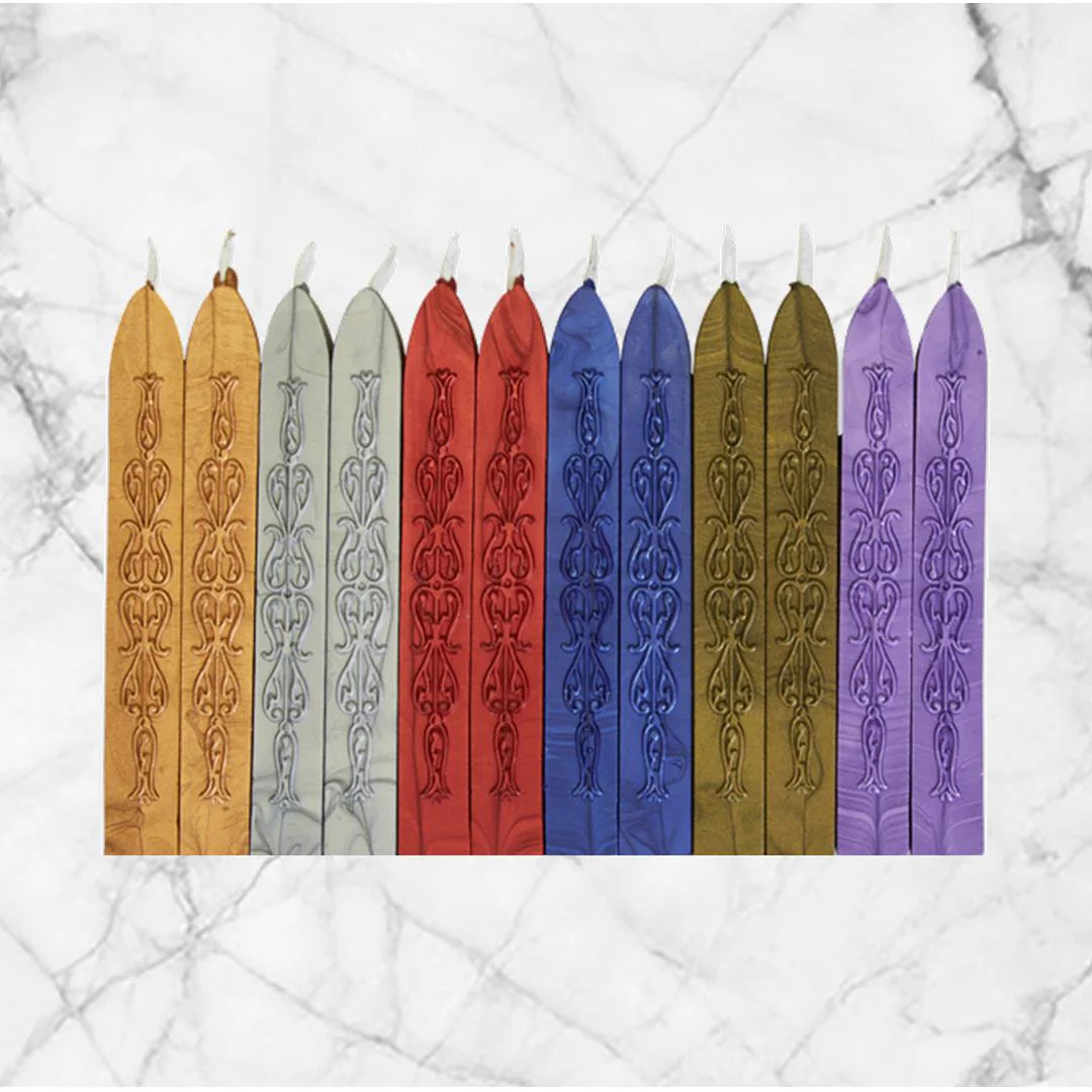 Metallics Premium Sealing Wax with wick- 12PK Saver Pack Assortment - Image 2