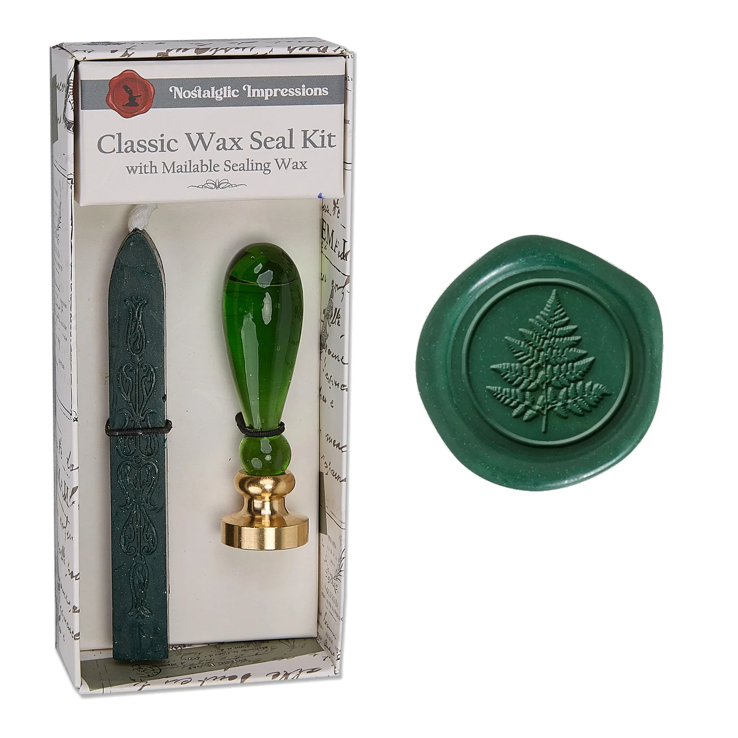 Murano Glass Handle Wax Seal Kit with popular symbols - Image 11
