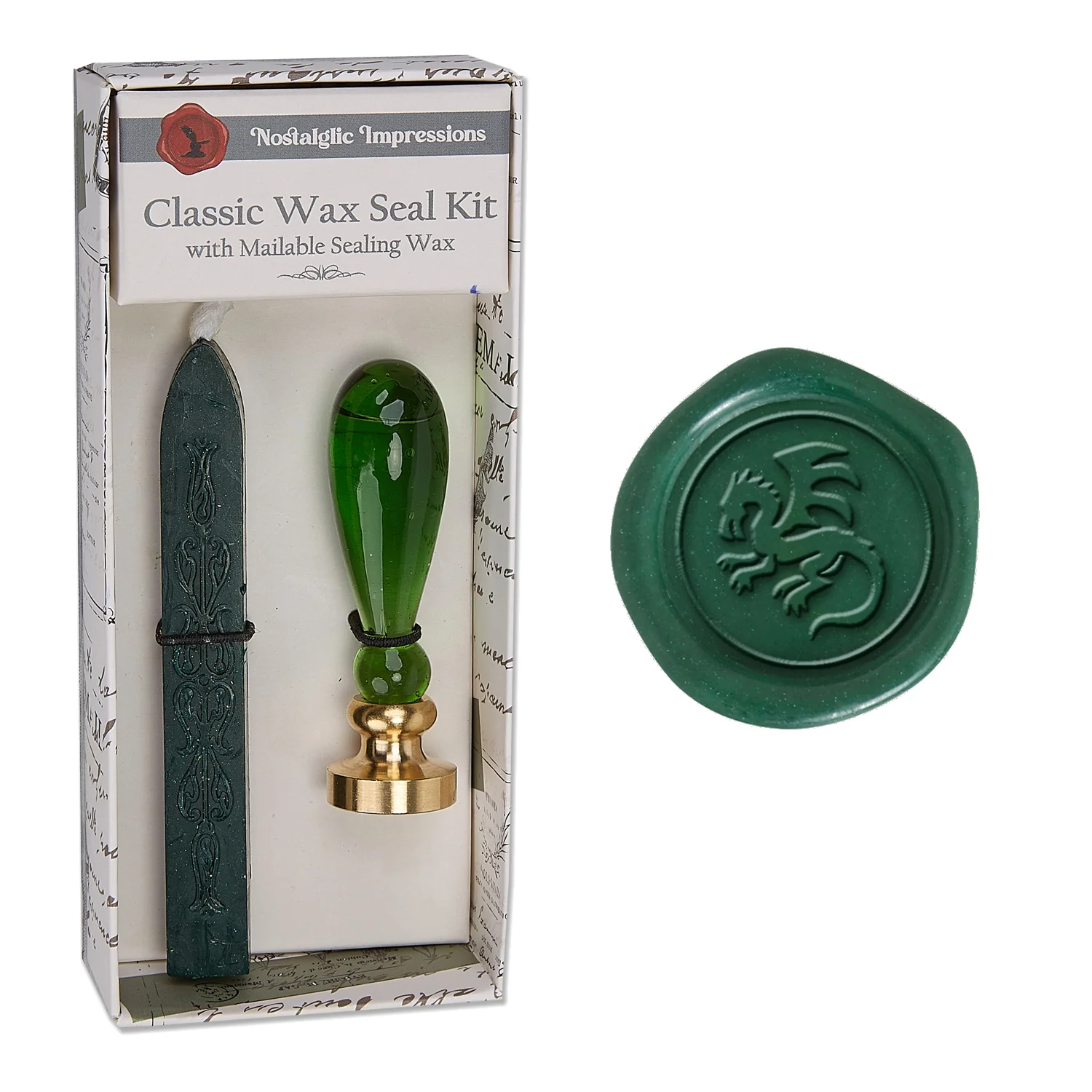 Murano Glass Handle Wax Seal Kit with popular symbols - Image 12