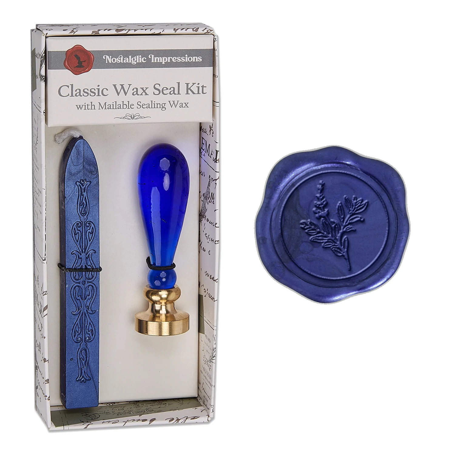Murano Glass Handle Wax Seal Kit with popular symbols - Image 5