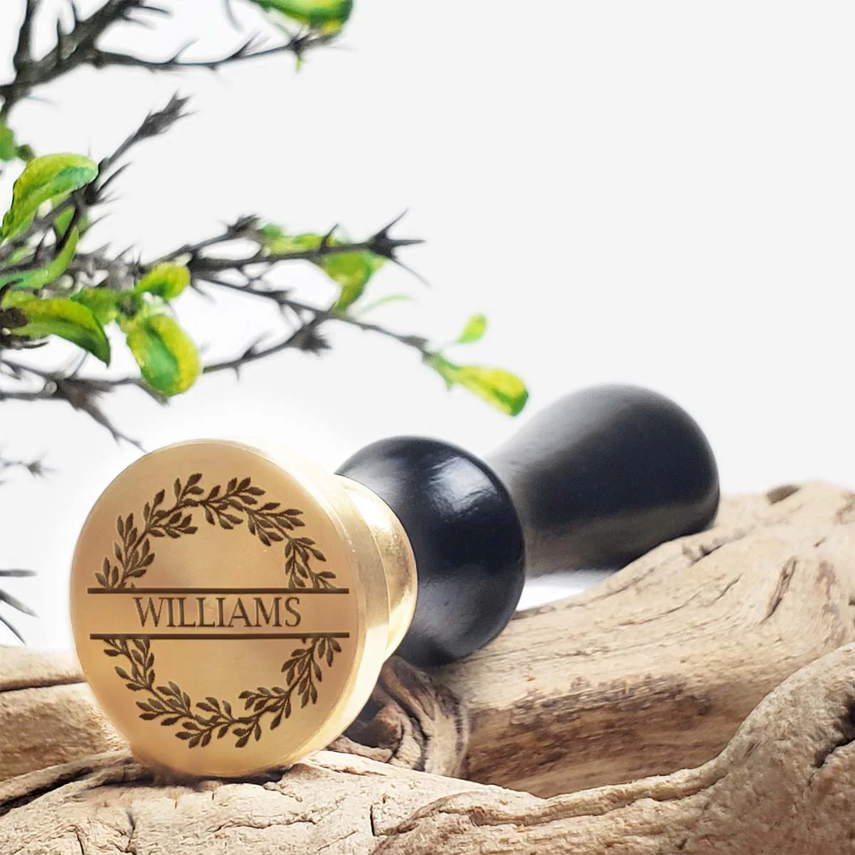 Garland with Name Custom Wax Seal Stamp with Multiple Font Choices & Preview #8734