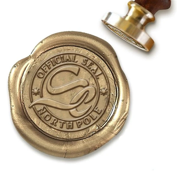 North Pole Seal Wax Seal Stamp with Black Wood Handle #5501CD - Image 2
