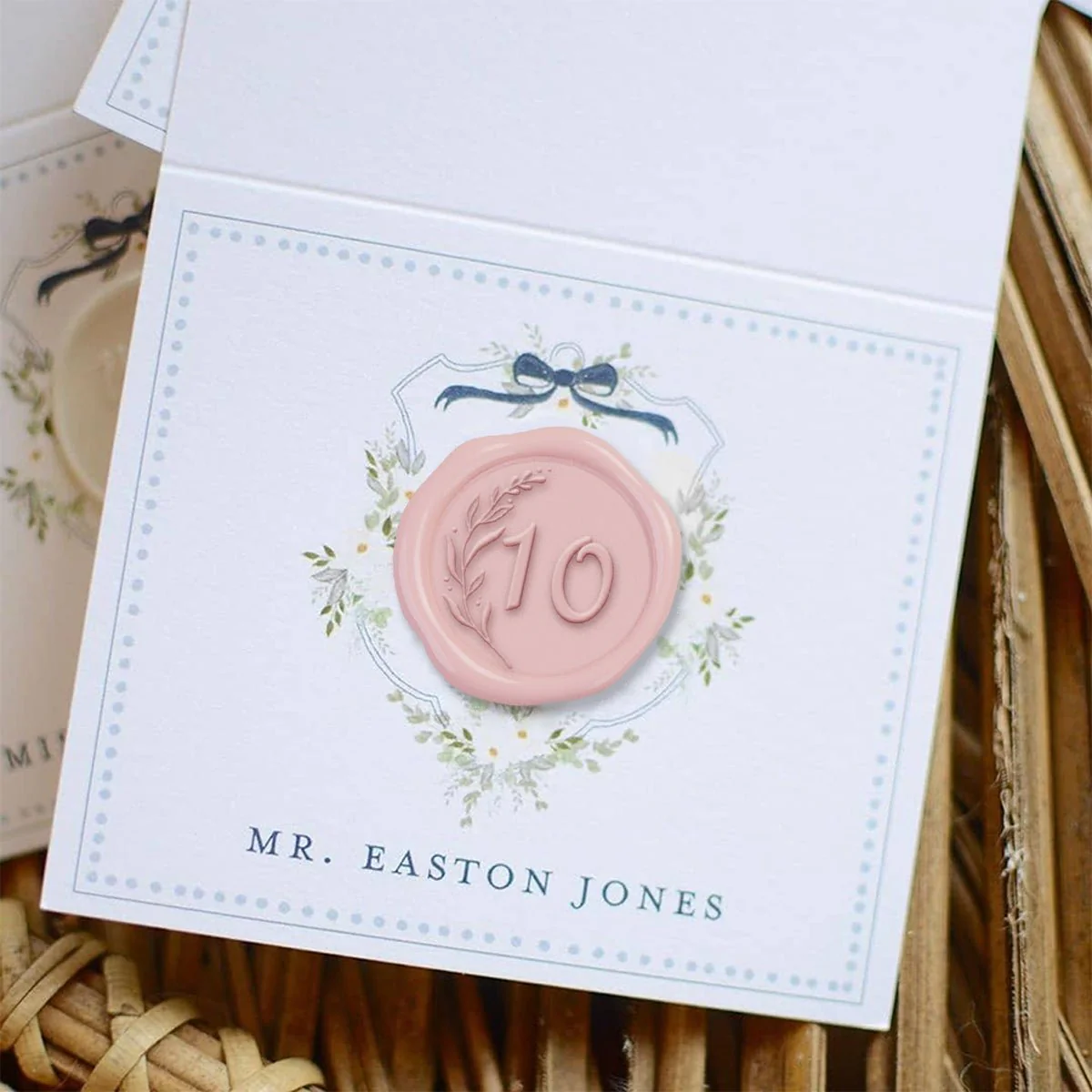 Number Adhesive Wax Seal Stickers for Table Number, Place Cards, Escort Cards, Anniversaries and More!