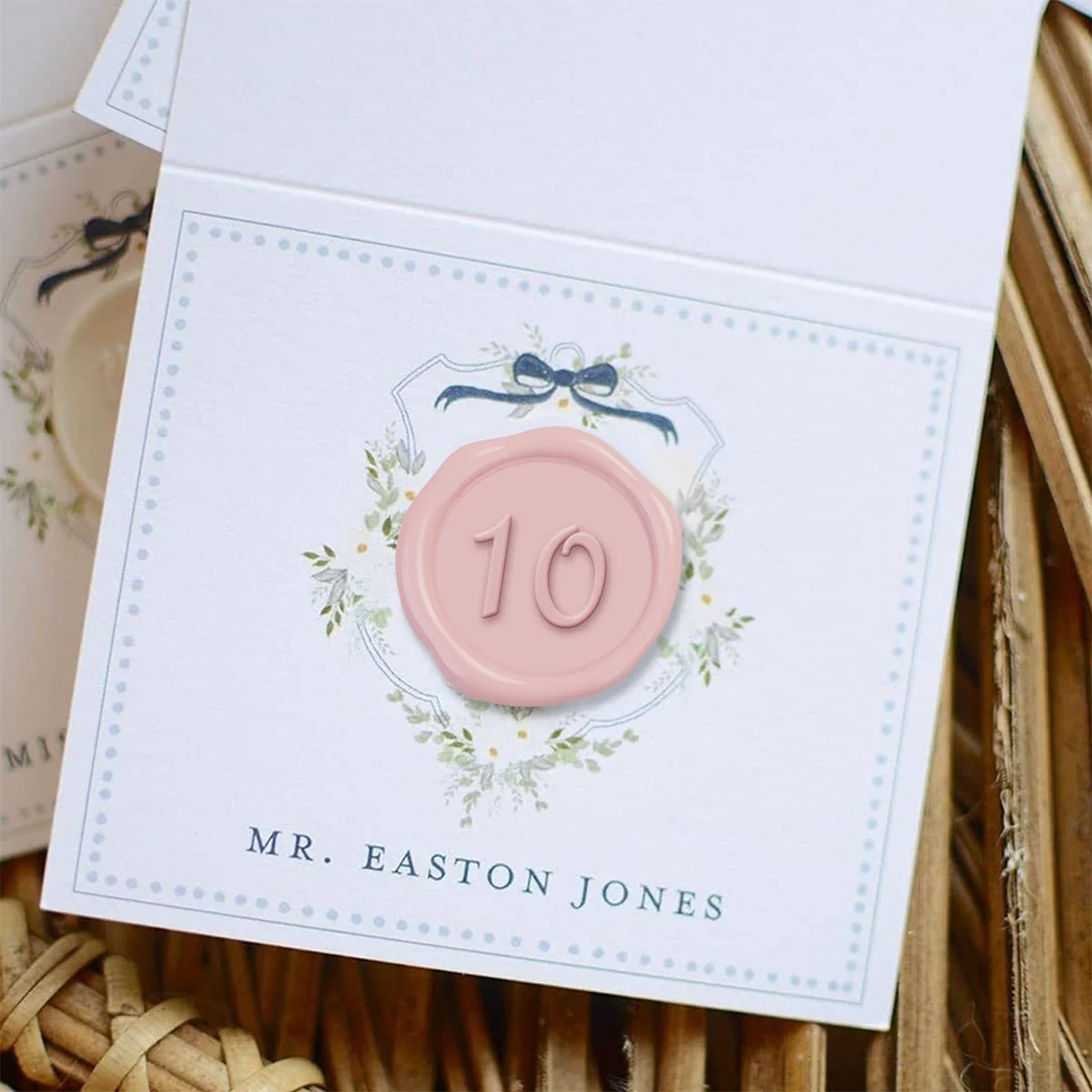 Number Adhesive Wax Seal Stickers for Table Number, Place Cards, Escort Cards, Anniversaries and More! - Image 2