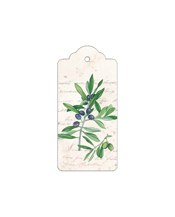 Olives Italian Gift Tags with String - Pack of 4