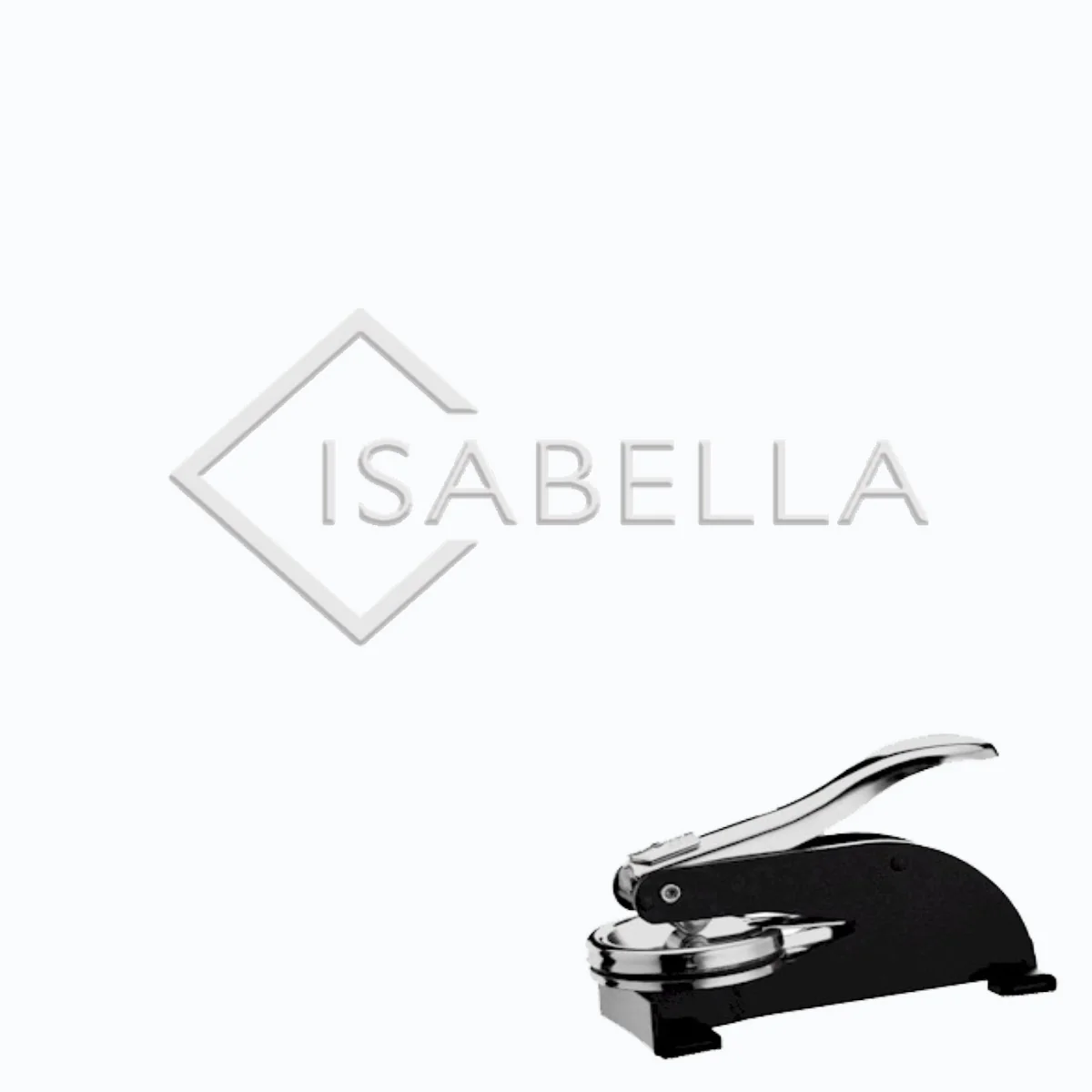 Monogram Paper Embosser with name #2104 -1.625" imprint