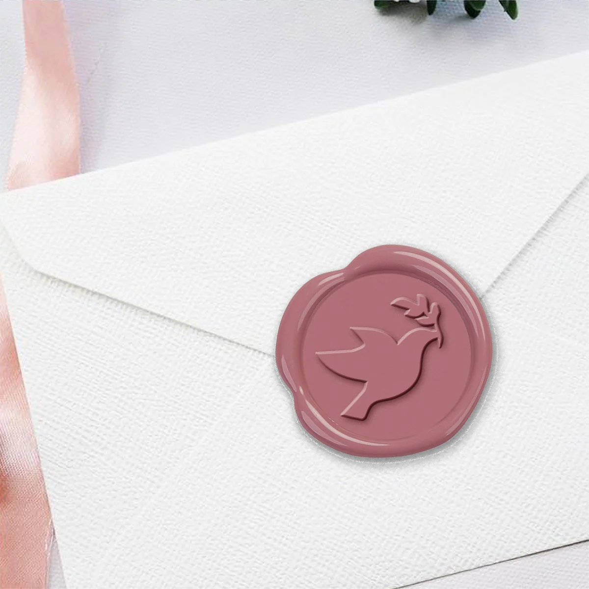 Peace Dove Hand Pressed Adhesive Wax Seals #R849