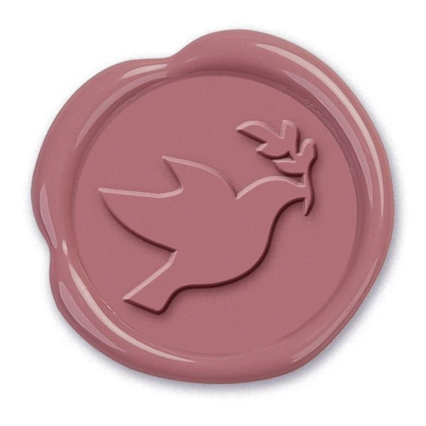 Peace Dove Hand Pressed Adhesive Wax Seals #R849 - Image 2