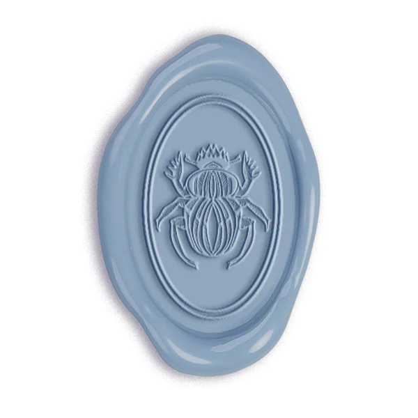 Scarab Oval 1 1/8" Wax Seal Stamp #3708-USA Handcrafted - Image 2