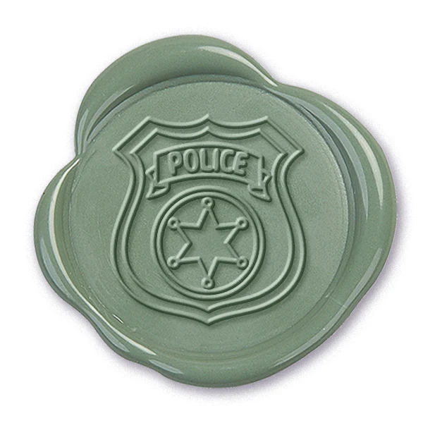Police Badge Wax Seal Stamp #2147- USA Handcrafted - Image 2