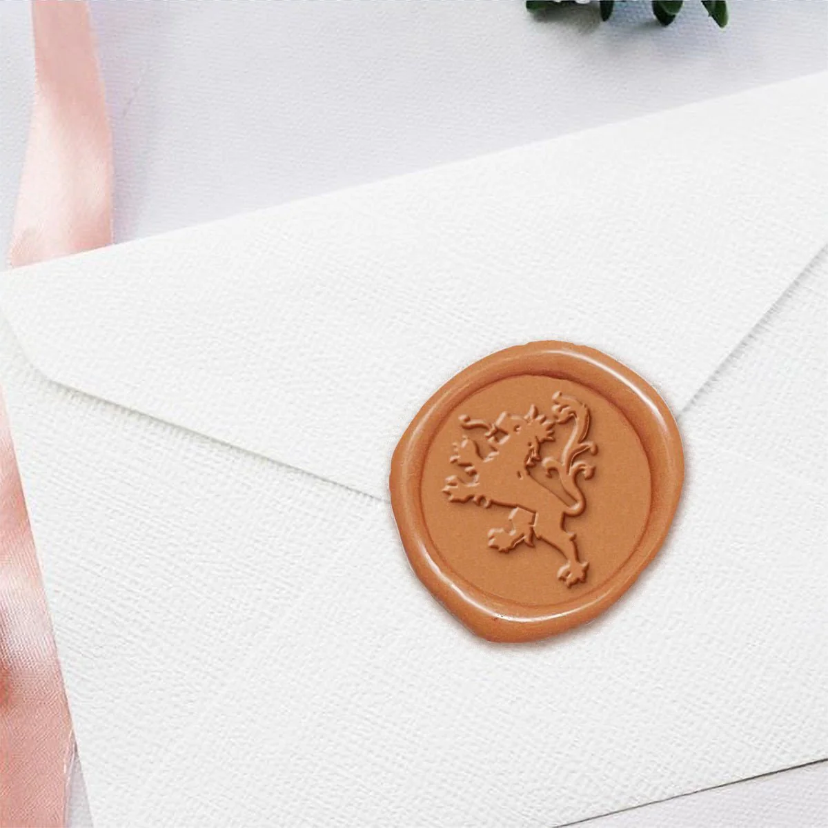 Rampant Lion Hand Pressed Adhesive Wax Seals #2680PNS