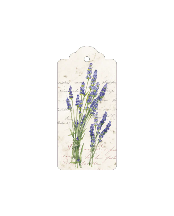 Lavender Italian Gift Tags with String - Pack of 4