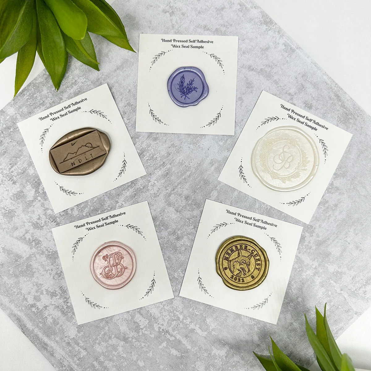 Self Adhesive Wax Seals Samples