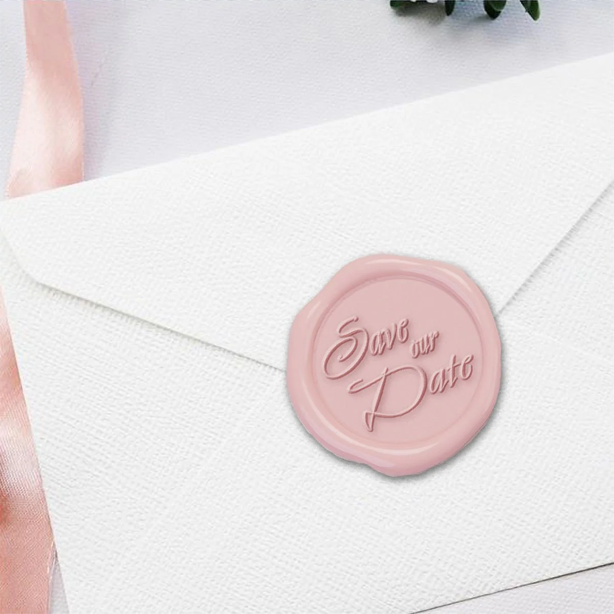 Save Our Date Hand Pressed Adhesive Wax Seals #7882PNS
