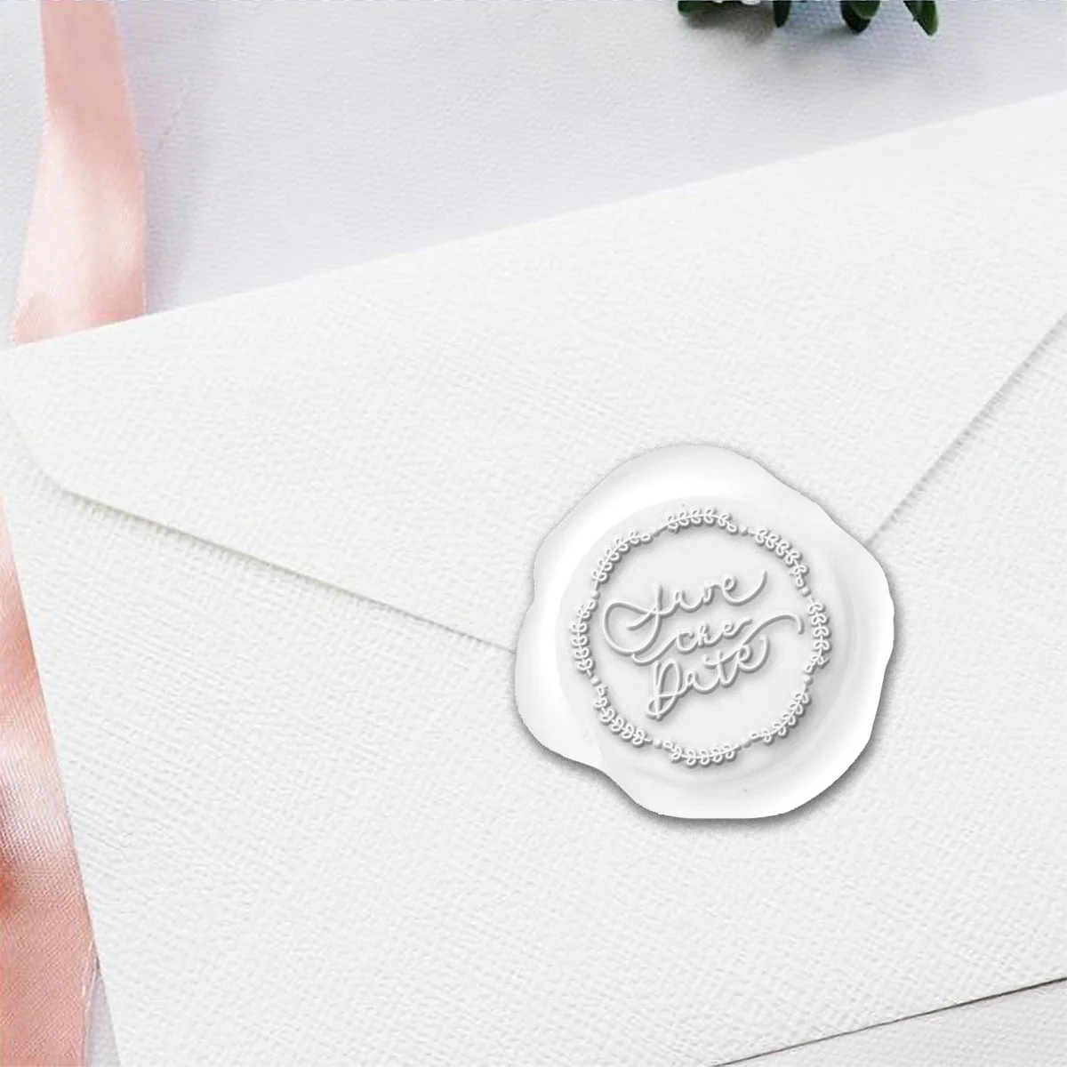 Save the Date Hand Pressed Adhesive Wax Seals #5027PNS