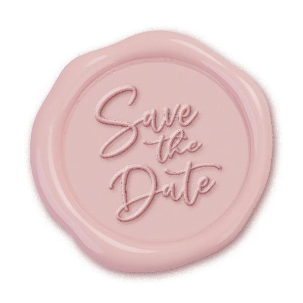 Save The Date Wax Seal Stamp #5069 -USA Handcrafted - Image 2