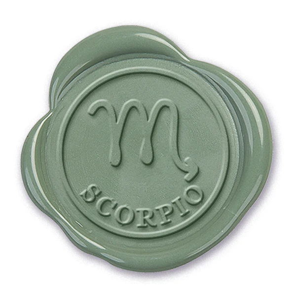 Scorpio Zodiac Astrology Sign Wax Seal Stamp #424- USA Handcrafted - Image 2