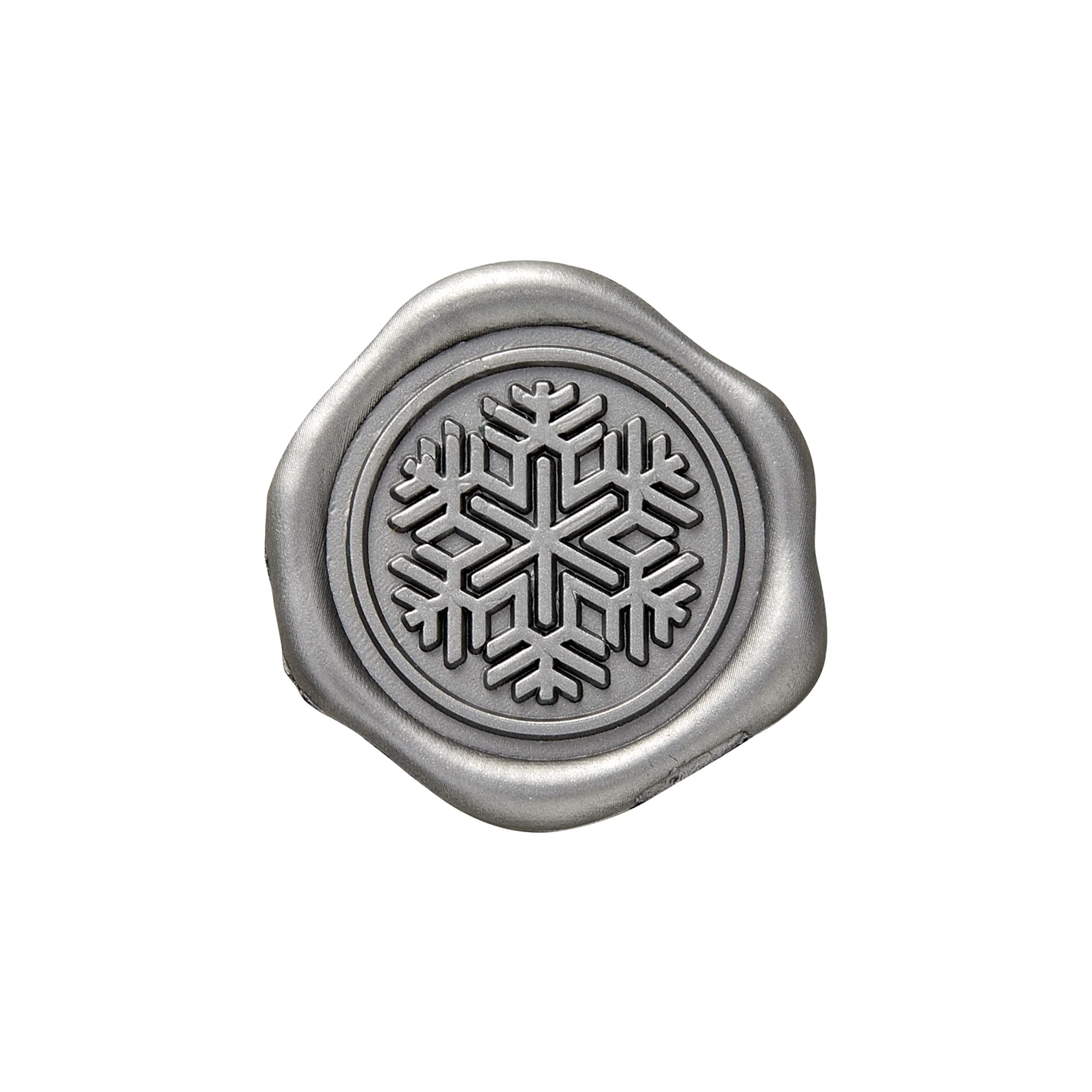 Snowflake Adhesive Wax Seal 25PK Quick-Ship Stickers - Image 3