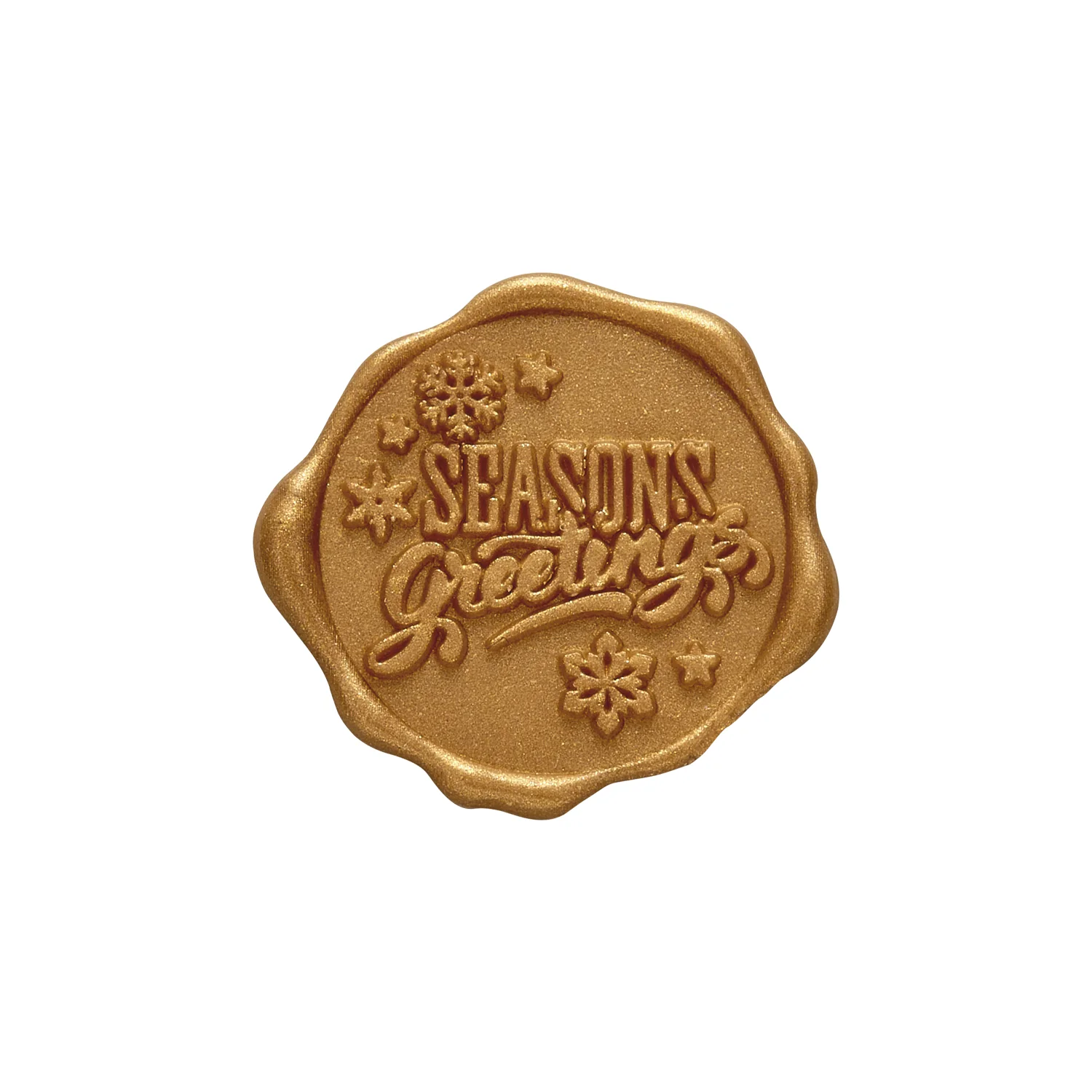 Seasons Greetings Adhesive Wax Seal 25PK Quick-Ship Stickers - Image 3