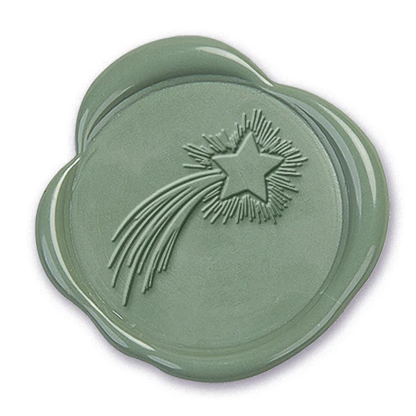 Shooting Star Wax Seal Stamp #3908- USA Handcrafted - Image 2