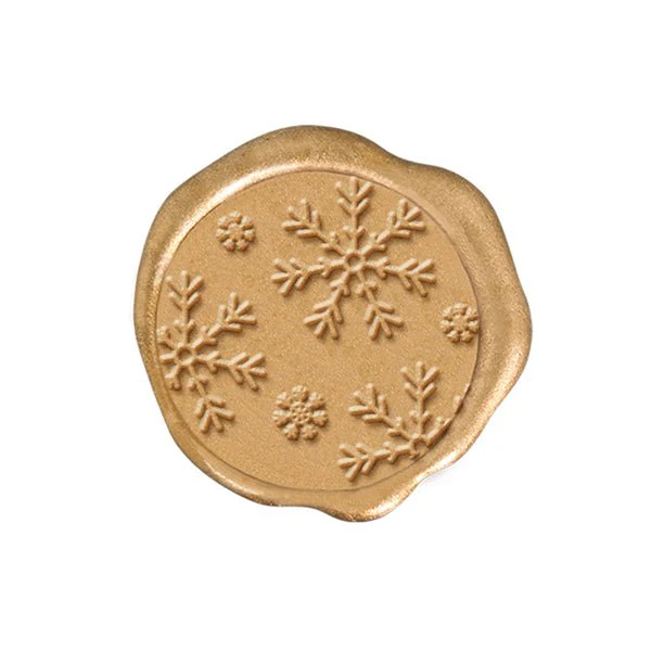 Snowflakes Adhesive Christmas Wax Seal Stickers 8PK - Hand Pressed 1 1/4" - Image 11