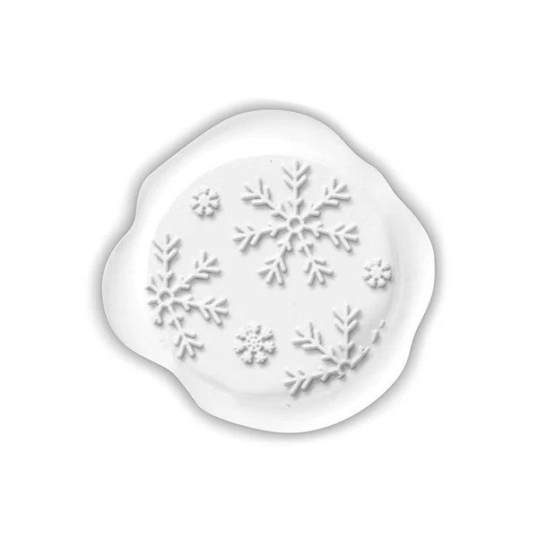 Snowflakes Adhesive Christmas Wax Seal Stickers 8PK - Hand Pressed 1 1/4" - Image 8