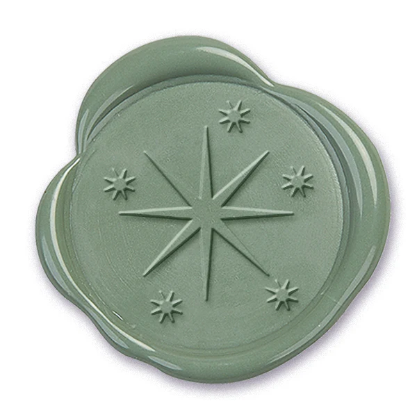 Stars Wax Seal Stamp #3910- USA Handcrafted - Image 2