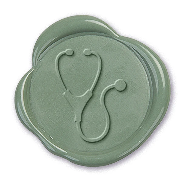 Stethoscope Wax Seal Stamp #2144- USA Handcrafted - Image 2