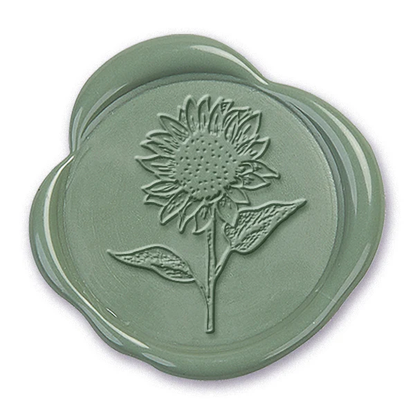 Sunflower Wax Seal Stamp #5177- USA Handcrafted - Image 2