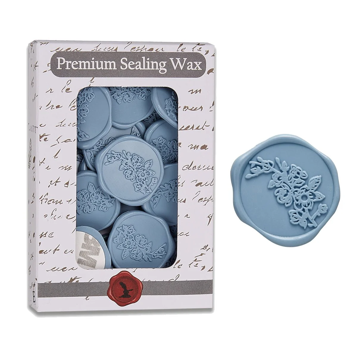 Sweet Magnolia Wedding Adhesive Wax Seal Quick-Ship Stickers 25PK-6 Colors - Image 6