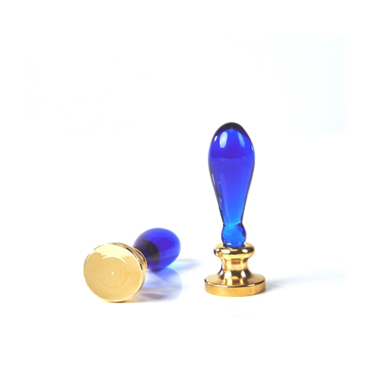 Teardrop Murano Glass Wax Seal Handles - 2 1/4" Tall - Image 4