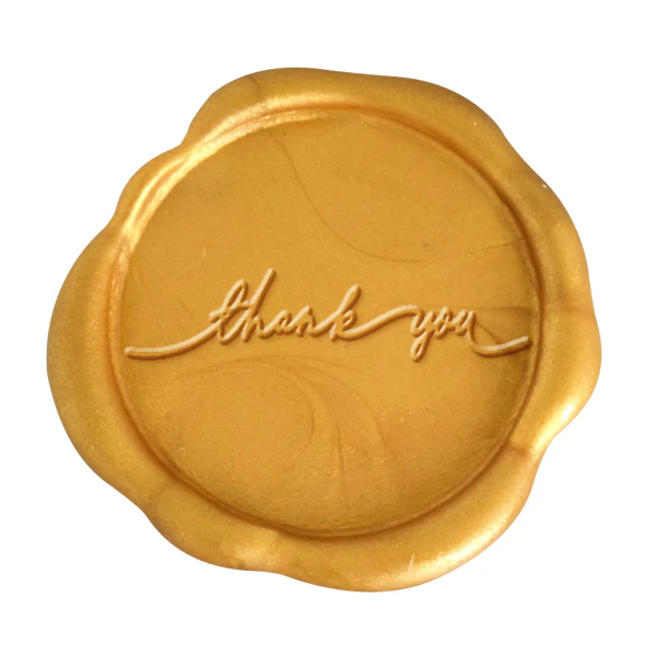 Thank You Wax Seal Stamp #594- USA Handcrafted - Image 2