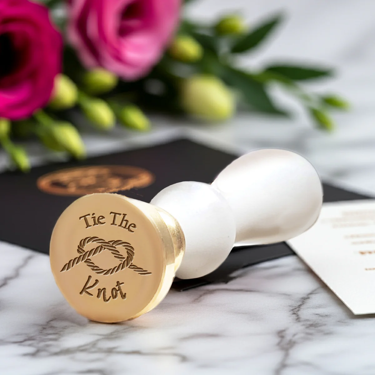 Tie The Knot Wax Seal Stamp #463A - USA Handcrafted