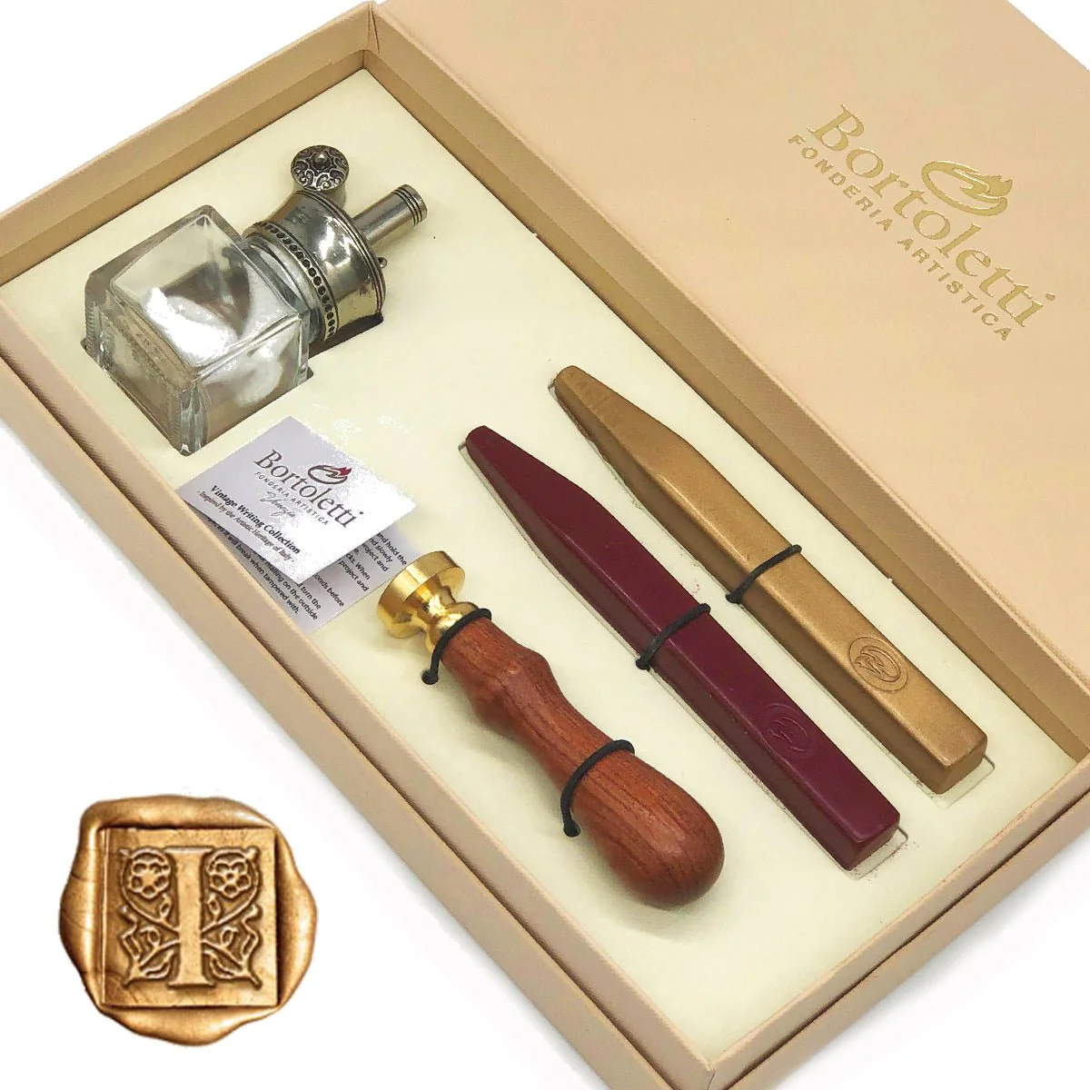 Traditional Wax Seal Kit with Melter Desktop Set by Bortoletti Italy - Image 11