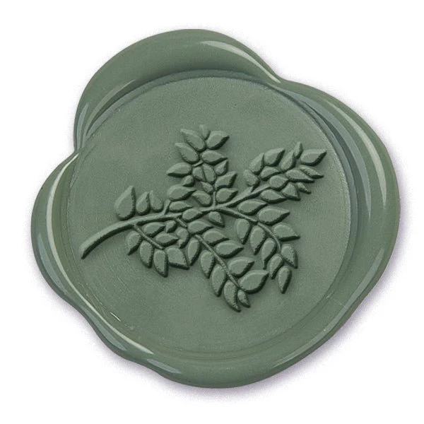 Tree Branch Hand Pressed Adhesive Wax Seals #D885 Bundle with Stamp - Image 2