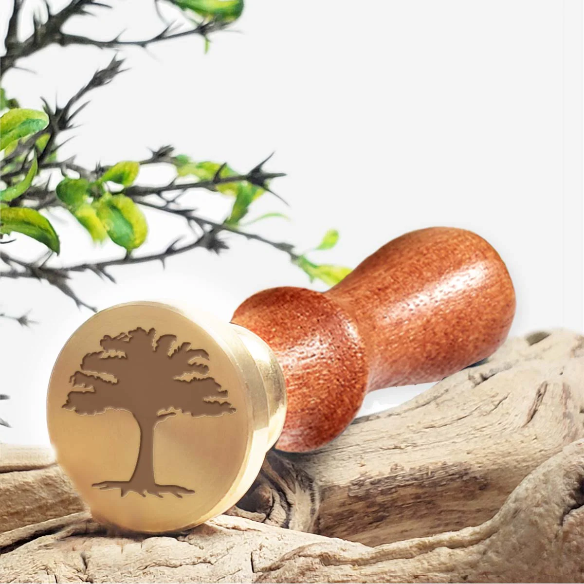 Tree Wax Seal Stamp #R687 -USA Handcrafted
