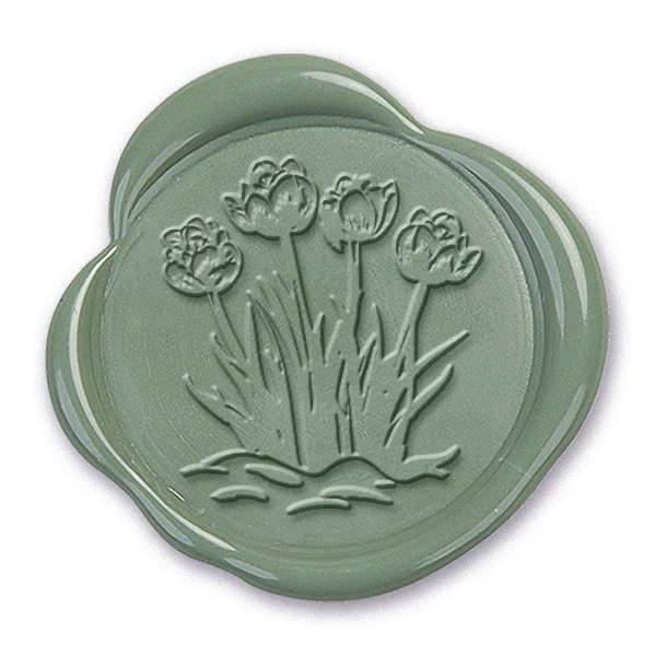 Tulips  Wax Seal Stamp #4707B- USA Handcrafted - Image 2