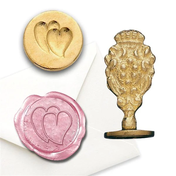 Twin Hearts Wax Seal Stamp