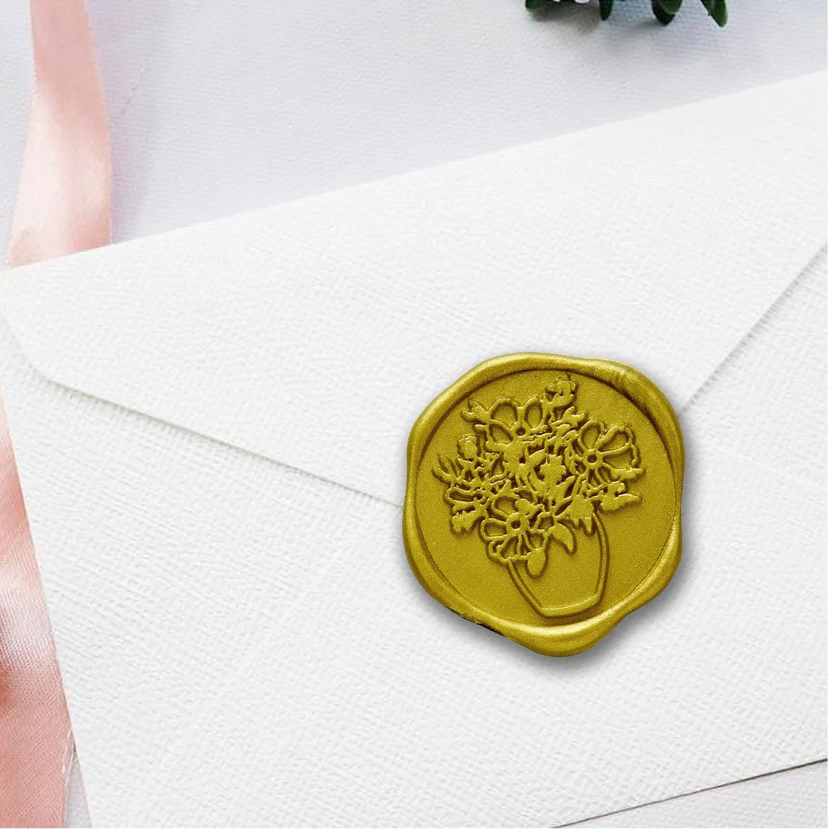Vintage Bouquet Adhesive Wax Seal Quick-Ship Stickers 25PK - Image 2