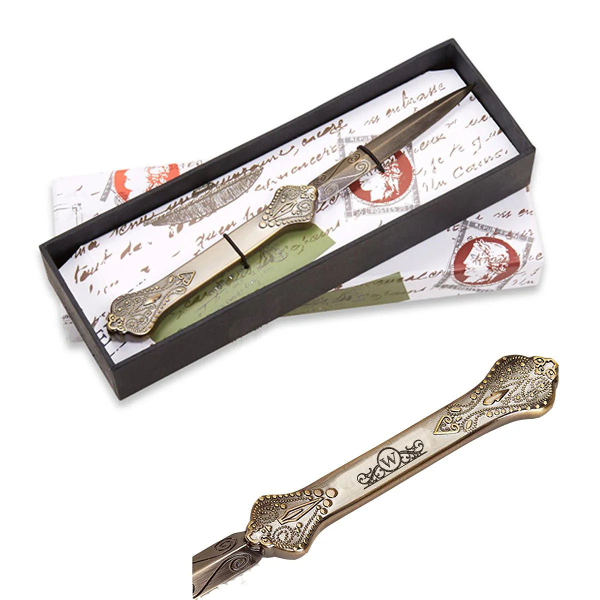 Elegant Letter Opener Paper Knife for envelopes with Classic Metal Detailing - Image 10