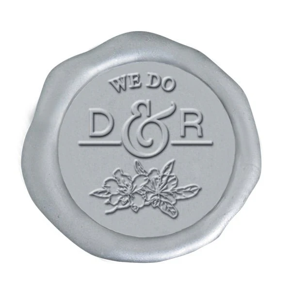 Fantasia We Do Wedding Monogram Custom Wax Seal Stamp- #2509 - Image 2