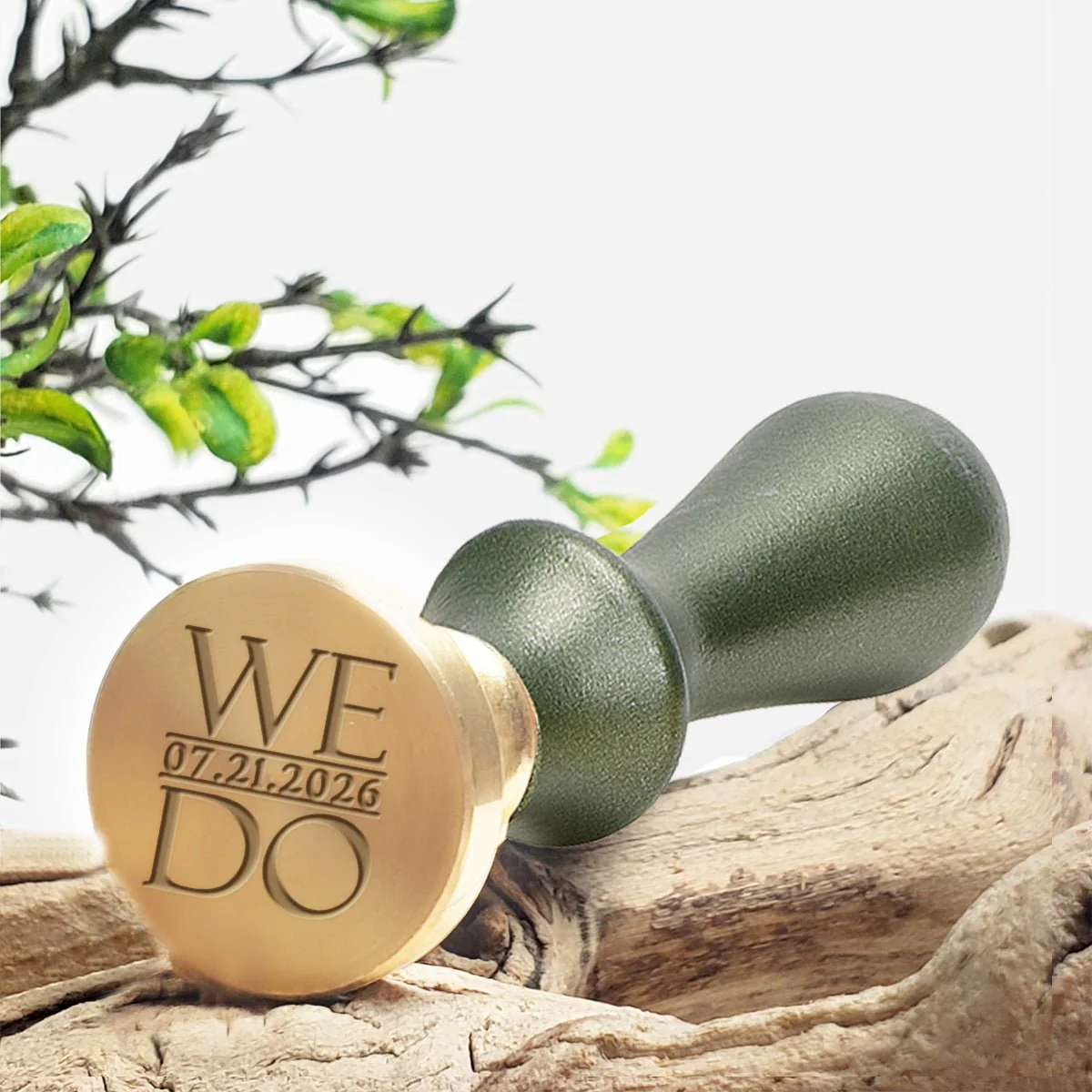 We Do Wedding Date Wax Seal Stamp with Custom Date -#2524