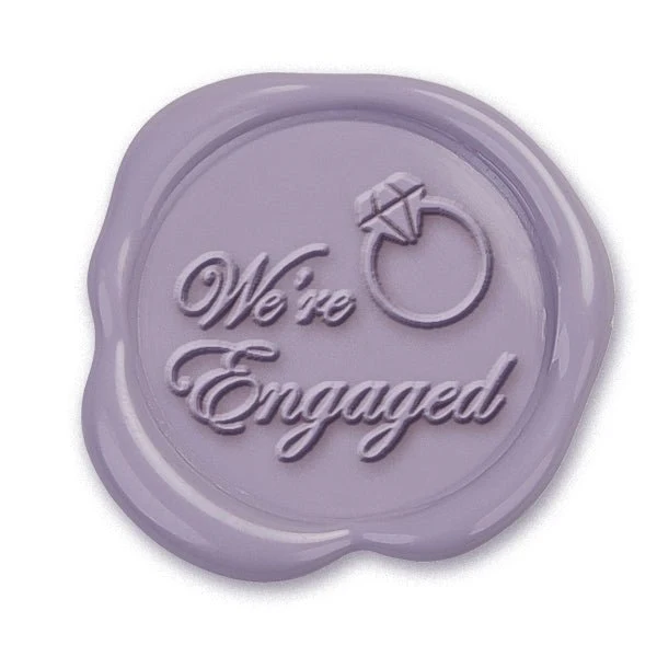 We're Engaged Hand Pressed Adhesive Wax Seals #5068PNS - Image 2
